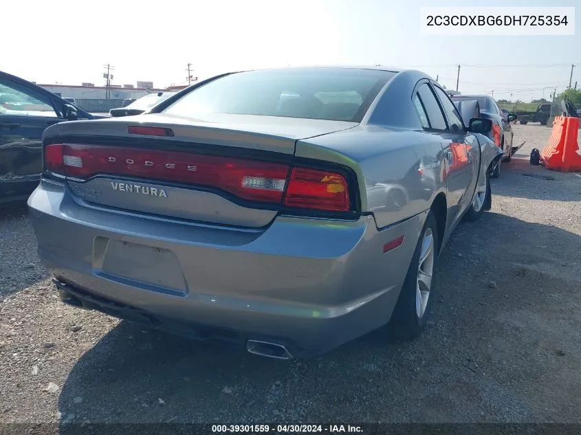 2013 Dodge Charger Se VIN: 2C3CDXBG6DH725354 Lot: 39301559