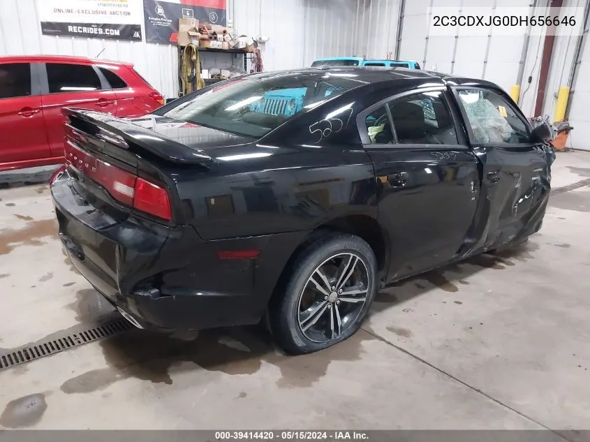 2013 Dodge Charger Sxt VIN: 2C3CDXJG0DH656646 Lot: 39414420