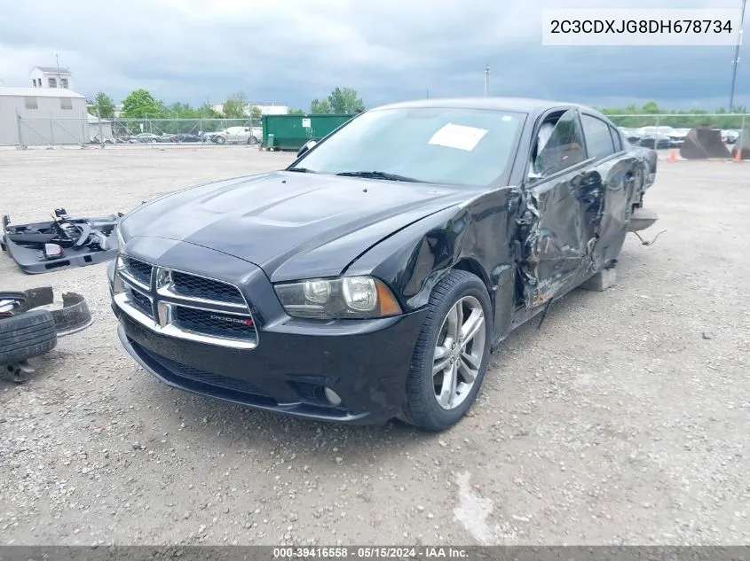 2C3CDXJG8DH678734 2013 Dodge Charger Sxt