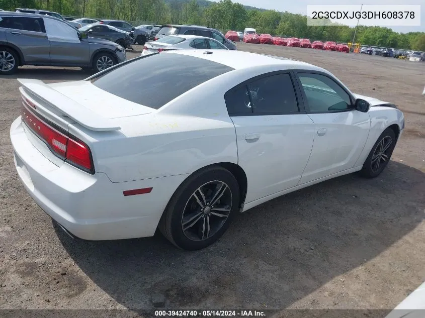 2013 Dodge Charger Sxt Plus VIN: 2C3CDXJG3DH608378 Lot: 39424740