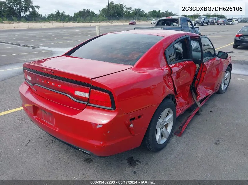 2013 Dodge Charger Se VIN: 2C3CDXBG7DH626106 Lot: 39452293