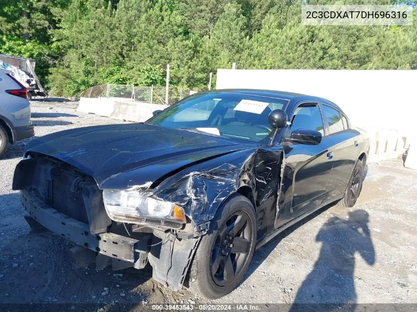 2013 Dodge Charger Police VIN: 2C3CDXAT7DH696316 Lot: 39453543