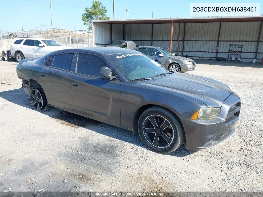 2013 Dodge Charger Se VIN: 2C3CDXBGXDH638461 Lot: 40154181