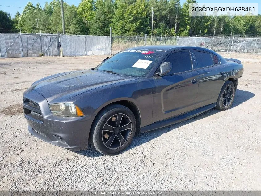 2013 Dodge Charger Se VIN: 2C3CDXBGXDH638461 Lot: 40154181