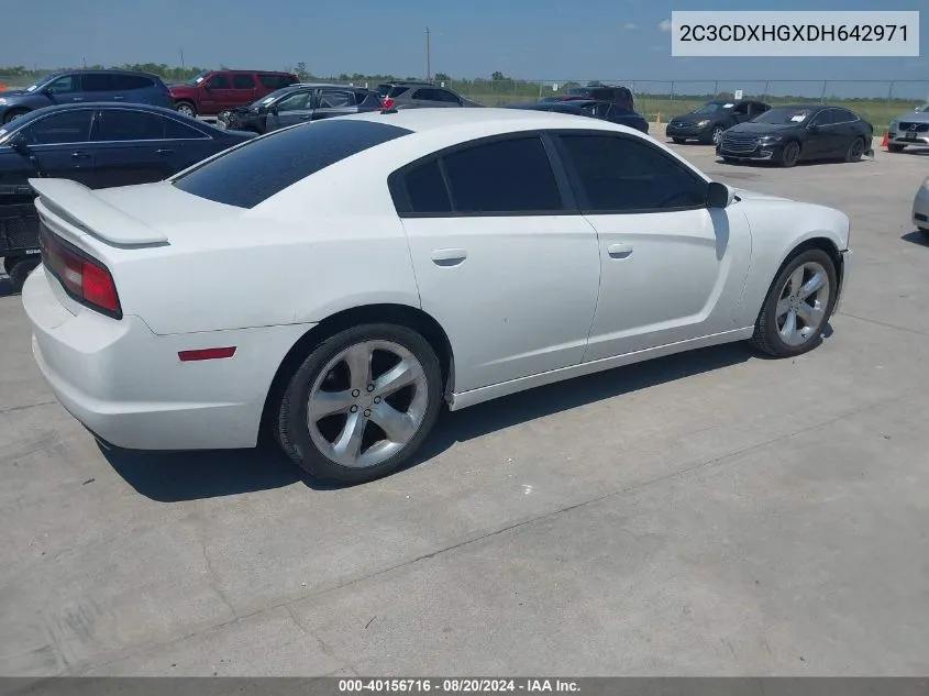 2C3CDXHGXDH642971 2013 Dodge Charger Sxt