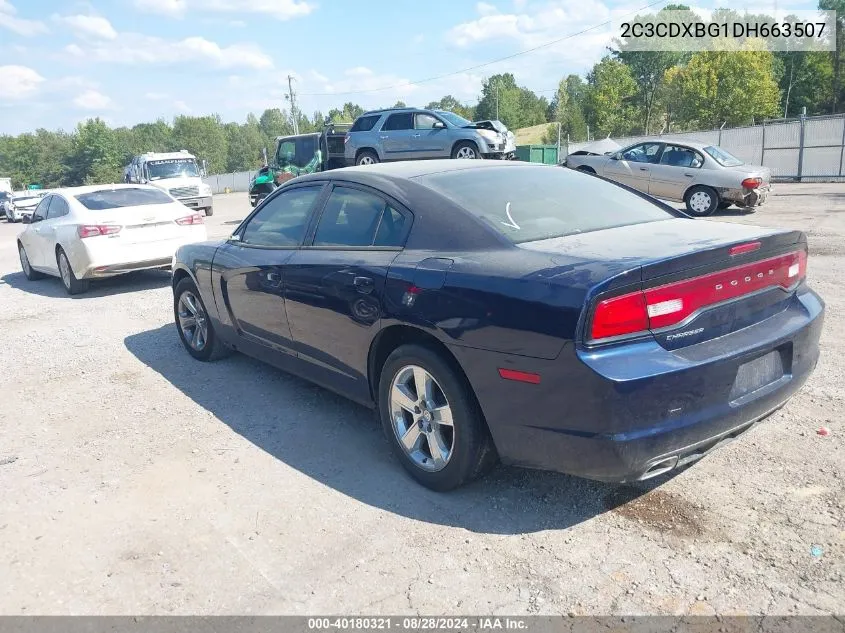 2013 Dodge Charger Se VIN: 2C3CDXBG1DH663507 Lot: 40180321