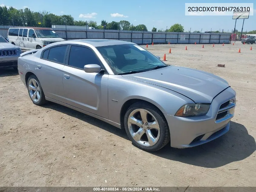 2013 Dodge Charger R/T VIN: 2C3CDXCT8DH726310 Lot: 40188834