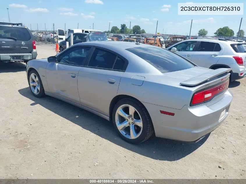 2013 Dodge Charger R/T VIN: 2C3CDXCT8DH726310 Lot: 40188834