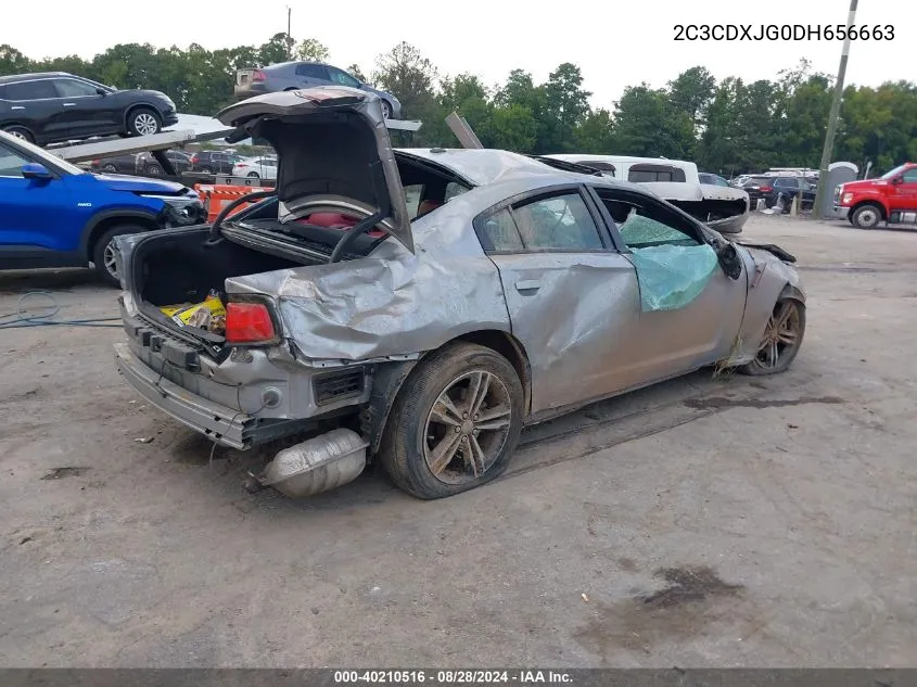 2013 Dodge Charger Sxt VIN: 2C3CDXJG0DH656663 Lot: 40210516