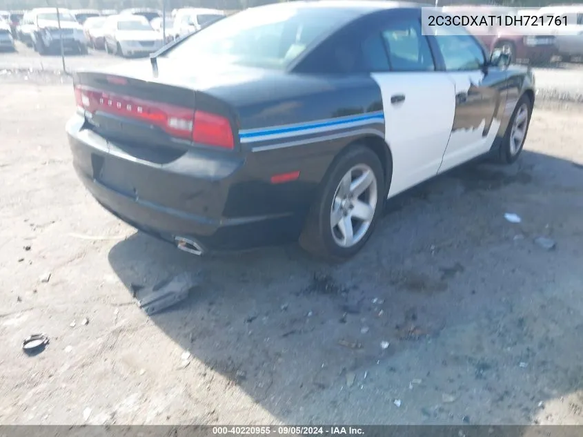 2013 Dodge Charger Police VIN: 2C3CDXAT1DH721761 Lot: 40220955