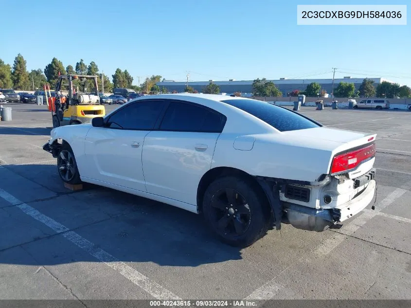 2013 Dodge Charger Se VIN: 2C3CDXBG9DH584036 Lot: 40243615