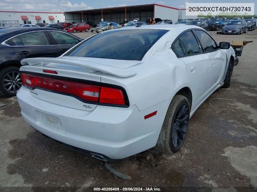 2013 Dodge Charger R/T Max VIN: 2C3CDXCT4DH730743 Lot: 40286409