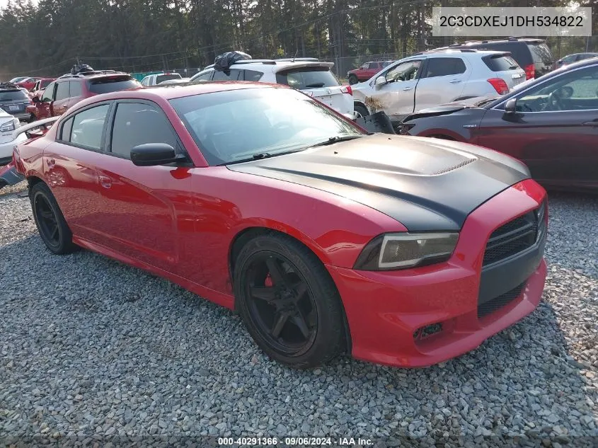 2013 Dodge Charger Srt8 VIN: 2C3CDXEJ1DH534822 Lot: 40291366