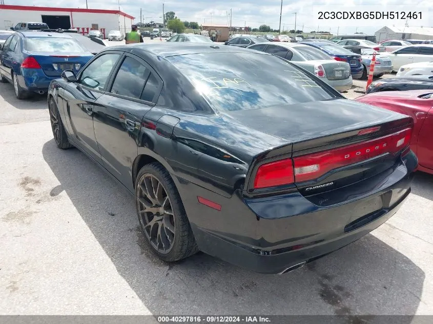 2013 Dodge Charger Se VIN: 2C3CDXBG5DH512461 Lot: 40297816