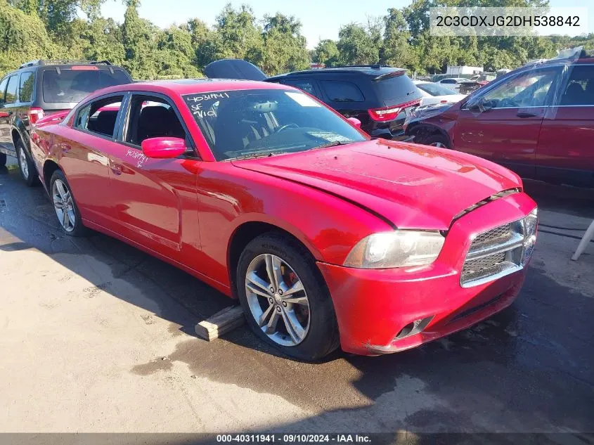 2013 Dodge Charger Sxt VIN: 2C3CDXJG2DH538842 Lot: 40311941