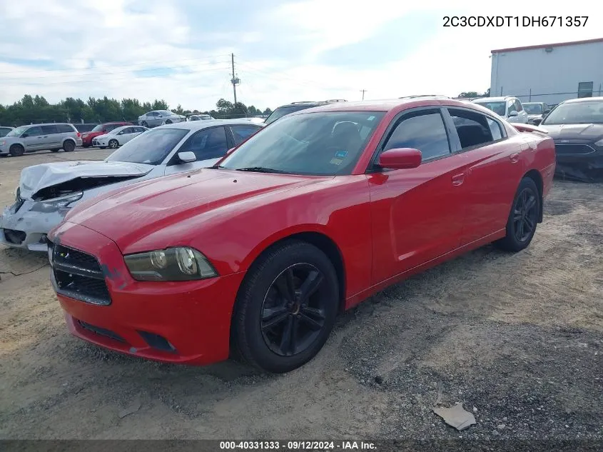 2013 Dodge Charger R/T VIN: 2C3CDXDT1DH671357 Lot: 40331333