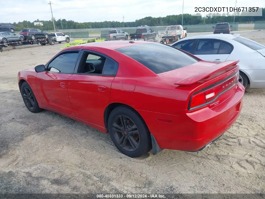 2013 Dodge Charger R/T VIN: 2C3CDXDT1DH671357 Lot: 40331333