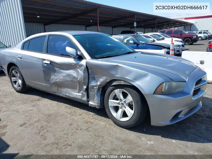 2013 Dodge Charger Sxt VIN: 2C3CDXHG2DH666617 Lot: 40371767