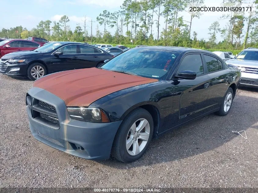 2013 Dodge Charger Se VIN: 2C3CDXBG3DH509171 Lot: 40378776