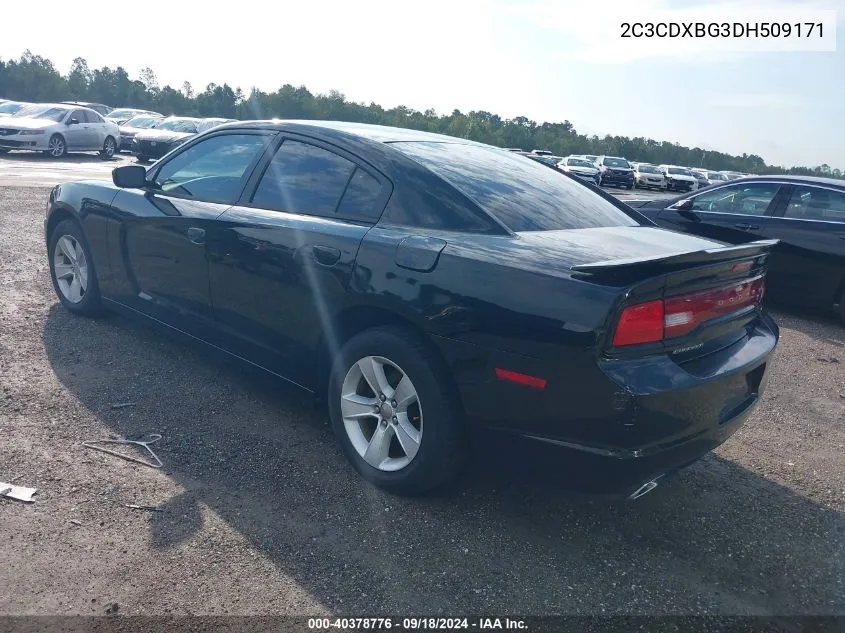 2013 Dodge Charger Se VIN: 2C3CDXBG3DH509171 Lot: 40378776