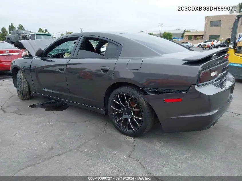 2013 Dodge Charger Se VIN: 2C3CDXBG8DH689070 Lot: 40380727