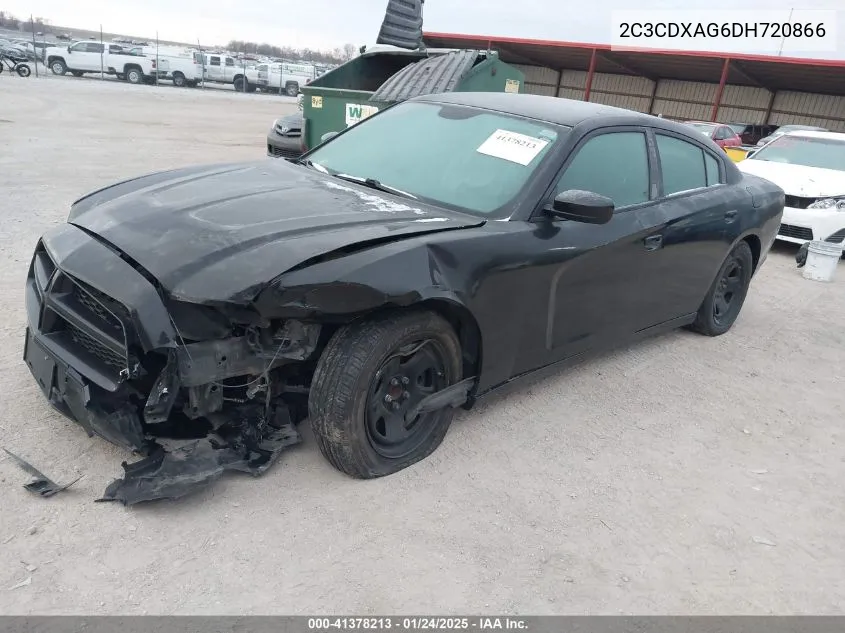 2013 Dodge Charger Police VIN: 2C3CDXAG6DH720866 Lot: 41378213