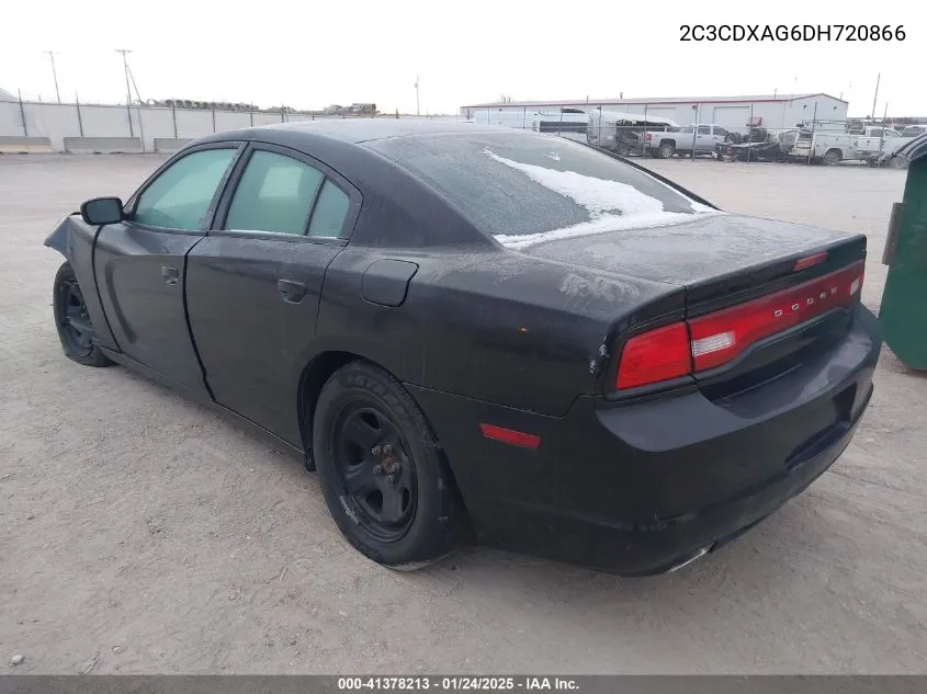 2013 Dodge Charger Police VIN: 2C3CDXAG6DH720866 Lot: 41378213