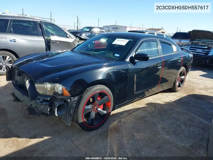 2C3CDXHG5DH557617 2013 Dodge Charger Sxt Plus