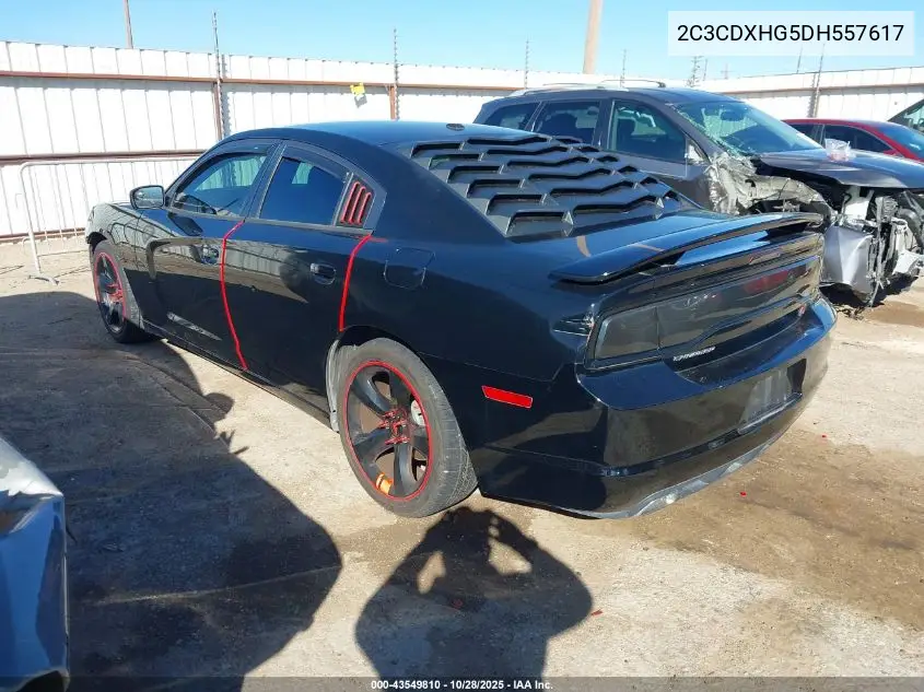 2C3CDXHG5DH557617 2013 Dodge Charger Sxt Plus