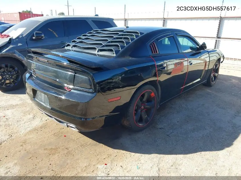 2C3CDXHG5DH557617 2013 Dodge Charger Sxt Plus