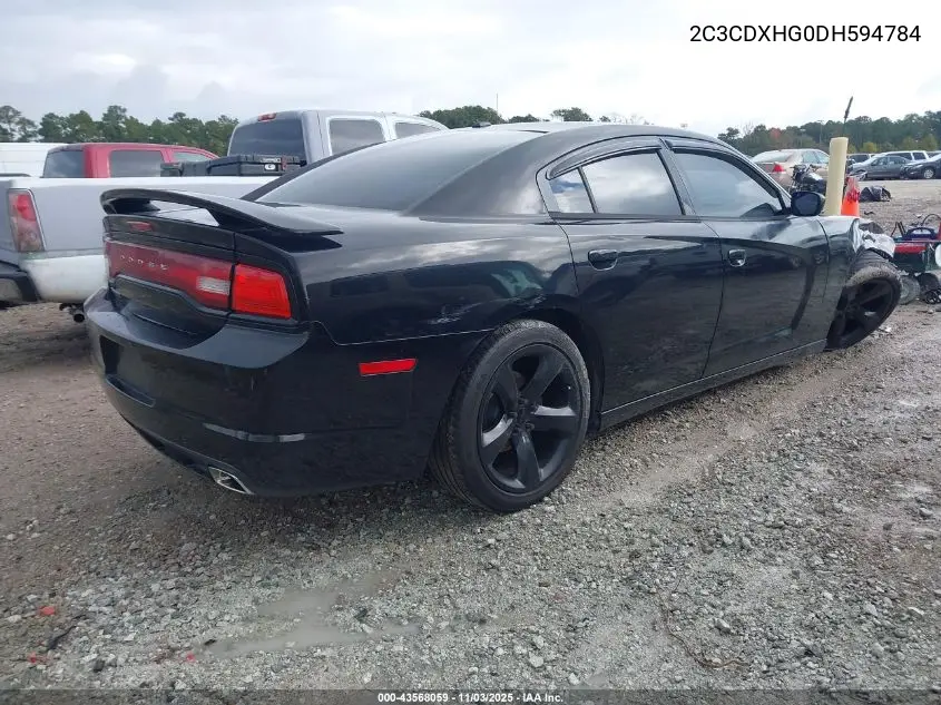 2C3CDXHG0DH594784 2013 Dodge Charger Sxt