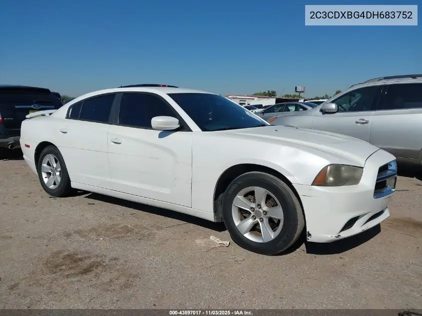 2C3CDXBG4DH683752 2013 Dodge Charger Se