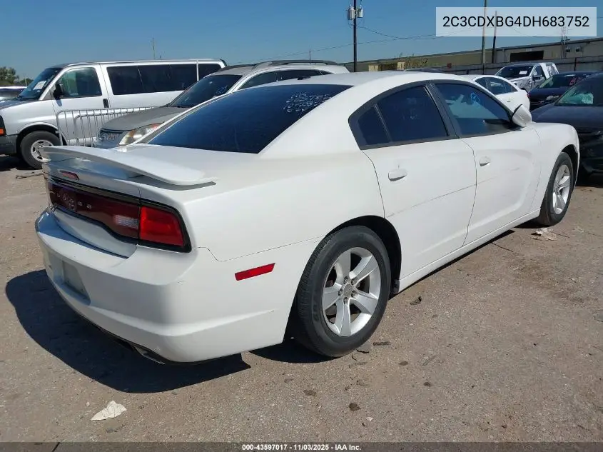2C3CDXBG4DH683752 2013 Dodge Charger Se