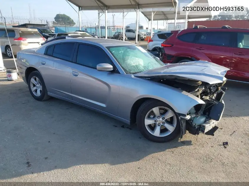 2C3CDXHG0DH593165 2013 Dodge Charger Sxt