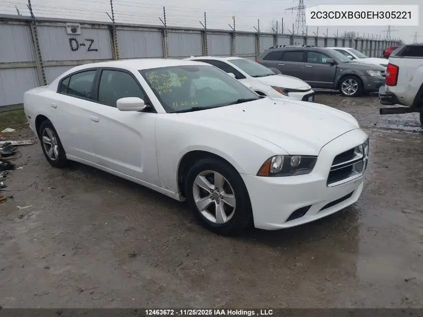 2C3CDXBG0EH305221 2014 Dodge Charger Se