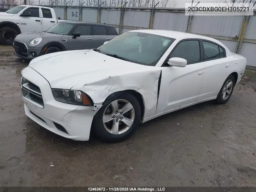 2C3CDXBG0EH305221 2014 Dodge Charger Se