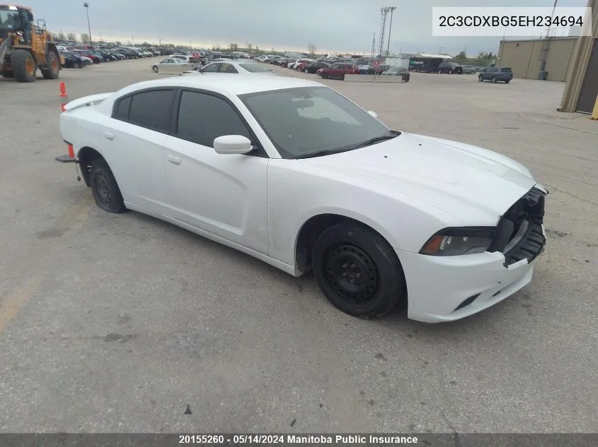 2C3CDXBG5EH234694 2014 Dodge Charger Se