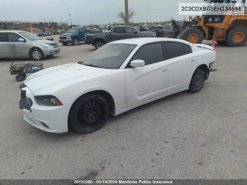 2C3CDXBG5EH234694 2014 Dodge Charger Se