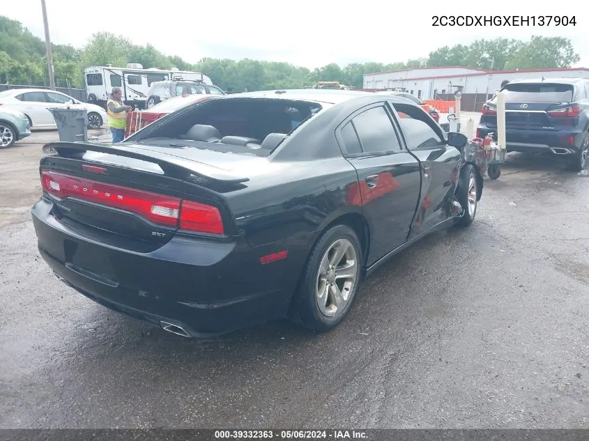 2014 Dodge Charger Sxt Plus VIN: 2C3CDXHGXEH137904 Lot: 39332363