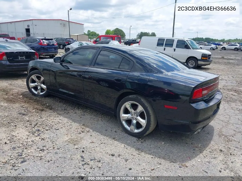 2014 Dodge Charger Se VIN: 2C3CDXBG4EH366636 Lot: 39383488