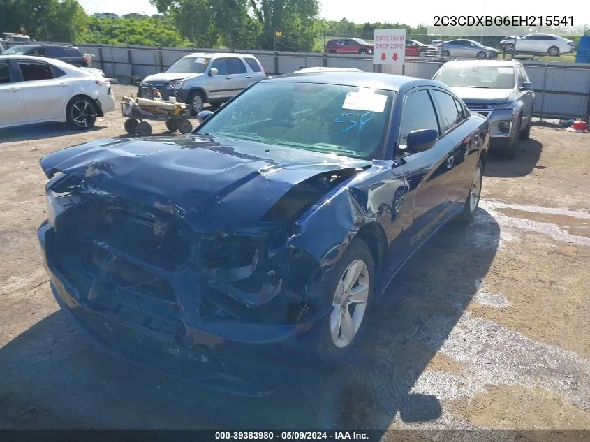 2C3CDXBG6EH215541 2014 Dodge Charger Se