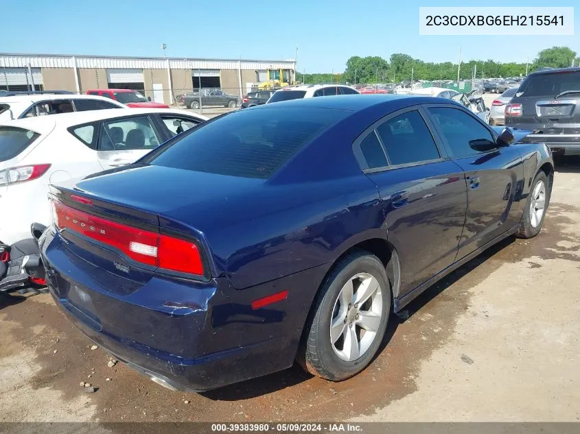 2C3CDXBG6EH215541 2014 Dodge Charger Se