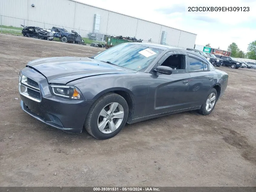 2014 Dodge Charger Se VIN: 2C3CDXBG9EH309123 Lot: 39391531