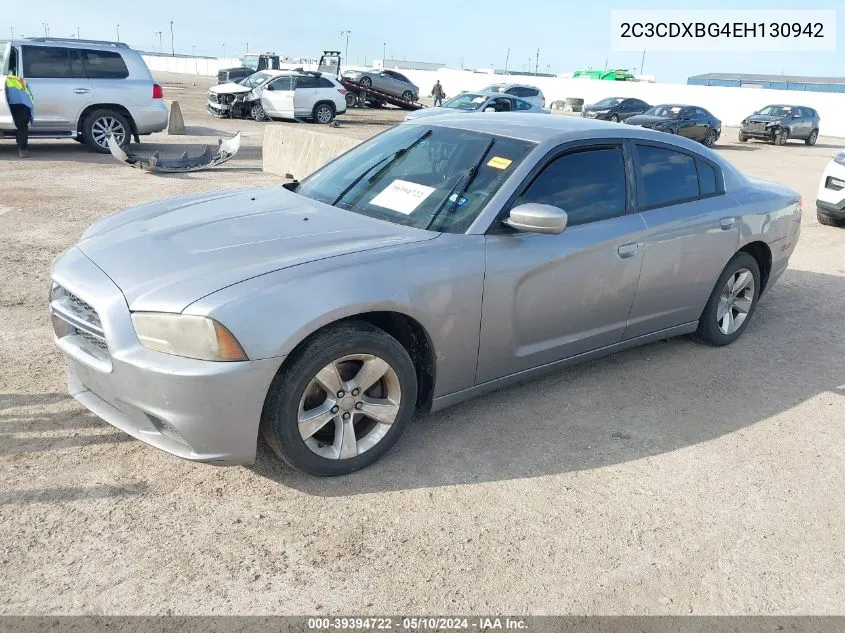 2014 Dodge Charger Se VIN: 2C3CDXBG4EH130942 Lot: 39394722