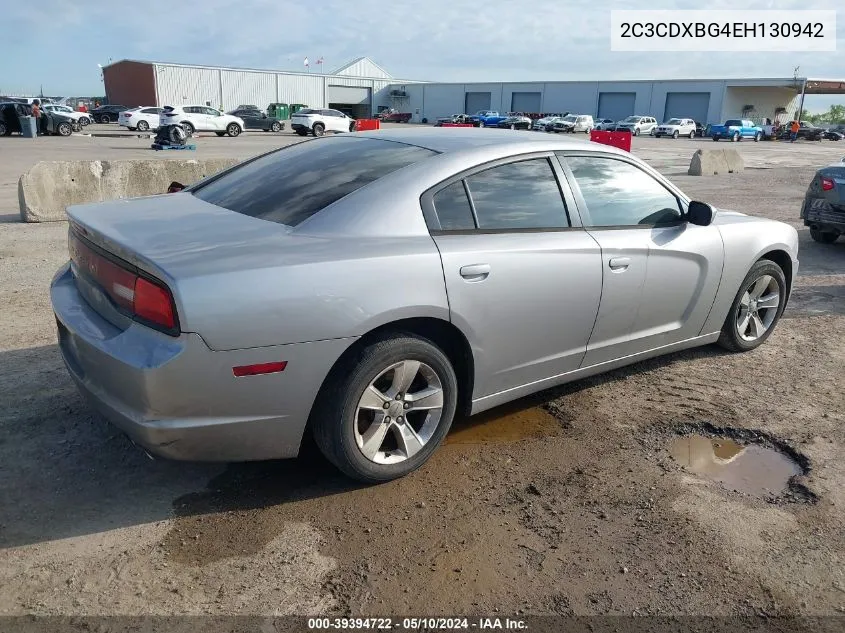 2C3CDXBG4EH130942 2014 Dodge Charger Se