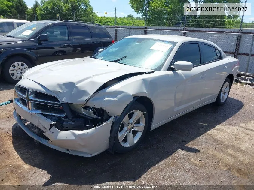 2014 Dodge Charger Se VIN: 2C3CDXBG8EH354022 Lot: 39403150