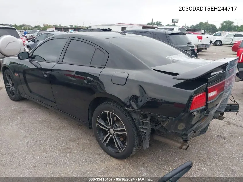 2014 Dodge Charger R/T VIN: 2C3CDXDT5EH244717 Lot: 39415457