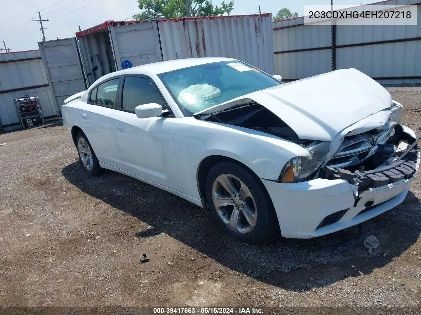 2014 Dodge Charger Sxt Plus VIN: 2C3CDXHG4EH207218 Lot: 39417663