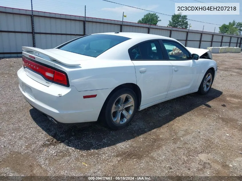 2C3CDXHG4EH207218 2014 Dodge Charger Sxt Plus