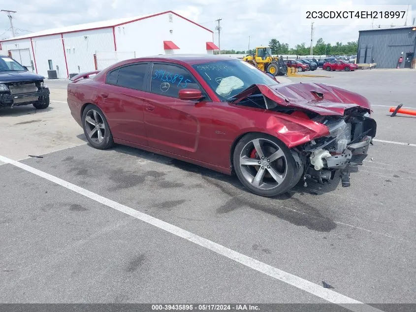 2014 Dodge Charger R/T 100Th Anniversary VIN: 2C3CDXCT4EH218997 Lot: 39435895